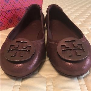 Tory Burch Port Sparkle Minnie Travel Flats